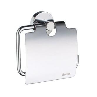Smedbo HK3414 5 3/4 in. Lidded Toilet Paper Holder in Polished Chrome from the Home Collection